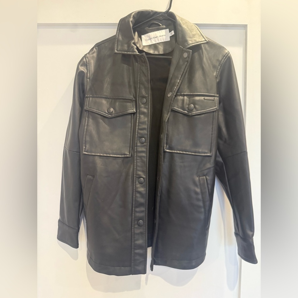 Black Faux Leather Jacket